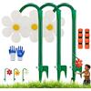 fjaldjfu Crazy Daisy Sprinkler Garten, 2026 Neu Wassersprinkler Kinder Outdoor Mit 2 Adaptern, 360° Rasensprenger Tanzende Blume Für Rasen Garten, Sprinkler Spiele (#11)