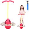 Hengrongshen Pogo Ball con manici, Pogo Stick Palla gonfiabile per bambini, asta di gonfiaggio con pompa ad aria, Pogo Ball per l'allenamento dell'equilibrio, regalo per bambini dai 6 anni in su (rosa