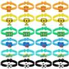 EAVUYIS 24 Pezzi Braccialetti Calcio per Bambini, Gadget Calcio Bambini in PVC con 6 Design Tematici (Maglia, Scarpe, Coppa), Regalini Fine Festa Compleanno e Accessori Sportivi per Tifosi