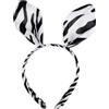 Anneome Cerchietto Animalier Zebre per Feste di Compleanno e Party, Fascia per Chioma in Peluche e Plastico, Facile da Indossare Design Animale e Vestibilità Comoda