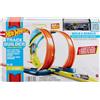 Hot Wheels - Track Builder Unlimited Doppio Loop, Loop con 2 Opzioni di Uscita, Connessione ad Altri Set, Include 1 Macchinina Hot Wheels, Giocattolo per Bambini 6+ Anni, HDX77