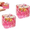 Generic 2 Pezzi Stress Cube Squishys, Palline Antistress Ice Cube, Giocattolo Antistress A Forma Di Cubo, Palla Anti-stress Con Fiocchi, Cube Sensoriale Per Adulti e Bambini