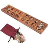 LOGOPLAY Kalaha - Gioco con chiusura magnetica per 2 giocatori, 14 x 49 cm, con pietre preziose