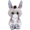 NICI Glubschis: l'Originale - Asino Donki 45cm I Asinello Seduto con Grandi Occhi Luccicanti I Animale di Pezza per gli Appassionati di Peluche I Pupazzo - 47826