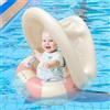 Generico salvagente Neonato con Parasole, Gonfiabile Ciambella Neonato Mare, Anello Galleggiante per Bambini con seggiolino di Sicurezza, Divertenti Giochi Acquatici per Piscine, Bagno, Spiaggia(D)