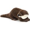 Uni-Toys - Eco-Line - lontra, in piedi - 100% materiale riciclato - 42 cm (lunghezza) - lontra peluche - peluche