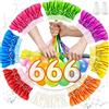 YUVATERA 666 PCS Palloncini d'Acqua,Palloncini ad Acqua,Colorato Bombe Dacqua Palloncini,Riempimento Rapido in 5 Secondi Gavettoni Acqua Autosigillanti per Giochi Acqua,Spiaggia,Piscina