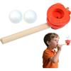 Generico Palline Fluttuanti Per Cannucce Soffianti,Palle di Legno Galleggianti per Esercizi Respiratori - Strumento Divertente per Sviluppo Cognitivo per Bambini Festività