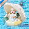Generico salvagente Neonato con Parasole, Gonfiabile Ciambella Neonato Mare, Anello Galleggiante per Bambini con seggiolino di Sicurezza, Divertenti Giochi Acquatici per Piscine, Bagno, Spiaggia(A)