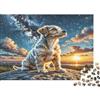 rMpSzDkFbWgHj Cucciolo Paesaggio Puzzle 1000 Pezzi Puzzle per Adulti Tramonto Cielo Stellato Carta Relax Decorazione Casa Regalo Feste Attività Famiglia 38x26cm/1000pcs