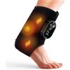 Huiteng XR Massaggiatore Per Piedi, 6 livelli di calore e 3 modalità di vibrazione | Tessuto ergonomico, calore 45°C-70°C, 3 modalità di massaggio, timer 20/35/45 min, batteria 3000mAh per caviglie e polpacci