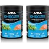 ARKA KH-Booster per Acquario - 1000 g - potenzia KH & pH - protegge filtro biologico - per acqua dolce & salata - polvere pura solubile - per valori chiari & stabili (Confezione da 2)