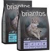 briantos Set prova misto! 2 x 1 kg Briantos Crocchette senza cereali per cani - 1 kg Anatra & Patate + 1 kg Salmone & Patate