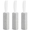 JYYWTSI 3 Pezzi Pietra Pomice WC, Detergente WC con Manico, Rimuove Calcare, Incrostazioni di Urina e Macchie Ostinate, 13,5 x 3,5 cm per Toilette, Water e Superfici del Bagno