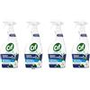 Italy Shop Service Cif - 4 spray anticalcare da bagno, 650 ml, profumo di gelsomino, 100% biodegradabile, per sapone e calcare, con portachiavi Italy Shop Service incluso