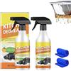 ZHCWEP 2Pcs Kitchen Degreasing Foam Cleaner,All Purpose Bubble Cleaner Foam Spray for Countertops,Ovens,Pots and Pan