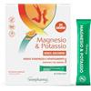 WIREPHARMA Magnesio e Potassio Senza Zucchero - VEGAN - 30 Bustine Monodose Pronte all'Uso - Integratore Alimentare Energizzante per Sportivi e Contro Stanchezza e Affaticamento - Rapido Assorbimento
