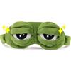 binxliuxo Sleep Masks for Women,Eye Mask for Sleeping, Night Mask Frog Cute Block Out Light, Soft Comfort Eye Shade Cover for Travel Yoga Nap, Green (1PC)