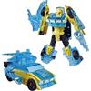 Transformers CYBERWORLD, Armored Cyber Changers, Energon Surge, Bumblebee, Action Figure | Conversione Veloce nella modalità Automobile | Giocattoli di Robot per Bambini e Bambine dai 6 Anni in su