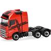 herpa Modellino camion Volvo FH 16 GL XL 2020 motrice con torre per carichi pesanti 3 assi, rosso-nero, scala 1:87, pezzo da collezione, Made in Germany, plastica