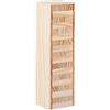 Relaxdays Torre Traballante, Gioco da Tavola, 54 Mattoncini in Legno, Impilare, Abilità, per Bambini e Adulti, Naturale