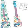 Lexibook, Disney Stitch, La mia prima chitarra per bambini, 6 corde di nylon, 53 cm, Guida inclusa, Blu, K200DLXB