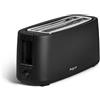 Kinvara Tostapane Doppia Fessura Lunga 1400W Nero Opaco - 2 Slot Extra Lunghi con Funzione Scongelamento, Riscaldamento e Controllo Doratura - Vassoio Raccoglibriciole Estraibile