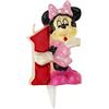Dekora - Candela Di Compleanno Per Bambini Numero 1 Minnie Mouse (346147)
