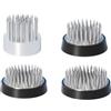 txuzong 4 Ricci in Acciaio Inox per composizioni Floreali (23/34/40/46 mm), Rotondi, robusti e riutilizzabili, Ideali per Ikebana, casa, Giardino, Hotel, con Spazzola per la Pulizia e Strumento di