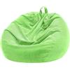Nobildonna Fodera per poltrona a sacco (senza imbottitura) per bambini e adulti, contenitore per animali di peluche, senza imbottitura, contenitore per peluche e organizer, morbido velluto a coste di