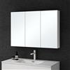 doporro Armadietto Specchio Bagno 100x15x70 cm con 3 Ante e Illuminazione