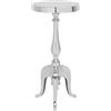 Kare Design tavolino d`appoggio Barocco, argento, alluminio, stile vintage/glamour/rock, 62x27x27 (A/L/P)