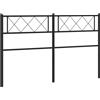 Lumanois Testiera di Ricambio in Metallo Nero 120 cm,Mobili,Testiere e controtestiere,4.25kg-372308