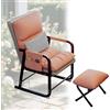 DPLWJPP Poltrona con Braccioli con Cuscini Imbottiti Poltroncina Pieghevole Poltrona Imbottita con Schienale e Braccioli Poltrona per Camera da Letto,Salotto e Ufficio,Pink