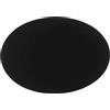 Holyart Portacandele, Portalumini: Piattino portacandela Ovale Alluminio Nero 17x12 cm