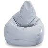 Loft 25 - Poltrona sacco da gaming, per soggiorno all'interno e all'esterno, resistente all'acqua, design ergonomico per offrire supporto al corpo, durevole e confortevole (poltrona sacco, grigio)