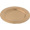 Holyart Portacandele, Portalumini: Piattino portacandele Rotondo in Ottone Dorato d. 14 cm