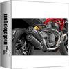 MOTOTOPGUN termignoni 96480321a scarico carbonio omologato compatibile con ducati monster 1200 2015 2016 mototopgun