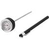 Protoence Tappo Del Serbatoio Per Motocicletta,Display Digitale Indicatore 0-200 Gradi - Copertura Del Serbatoio In Metallo Opaco Per Motocicletta - Per Autostrada Viaggi Lunghi