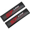 Generic 2 Pz Fibra Di Carbonio Cintura Di Sicurezza Cuscini Spalla Pad Per ST Line Morbido Auto Cintura Di Sicurezza Coprire Cuscinetti Accessori Interni