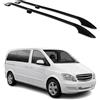 OMAC Rail Tetto compatibile con Mercedes Vito W639 W447 2003-2025 L1 Kurzer Alu Nero