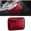 CGEAMDY Organizer laterale per sedili auto, mini organizzatore in pelle, tasca laterale per sedili auto, adatto per organizzare documenti, cartelle, blocchi appunti, ecc (Rosso)
