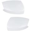 Twxxws Copertura Specchietto Retrovisore Laterale Per Ford S-MAX Per Galaxy 2006-2015 KUGA Per Escape 2008 Custodia Per Copertura Specchietto Retrovisore Auto(1 Pair White)