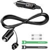 Range Tour Prolunga Accendisigari per Auto, 1,8m 16AWG Cavo di Prolunga Accendisigari 12V/24V Presa accendisigari con 15A Fusibile per la Maggior Parte dei Prodotti Elettronici(da maschio a femmina)