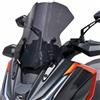 4moto Parabrezza Scooter Touring (46cm) Ermax per DTX 125/360 2022-2025 Nero Chiaro fume