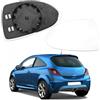 Opaltool Vetro Dello Specchietto Retrovisore Esterno Riscaldato per Opel Corsa D E, Sinistra Vetro Specchietto Retrovisore Riscaldabile con Piastra di Supporto