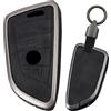 TECART Custodia protettiva per chiave dell'auto, in pelle, compatibile con BMW X3 X4 M2 M4 M3 F22 F46 F36 F18 F04 G32 F04 G15 Serie 1 Serie 3 Serie 5 Serie 3 Custodia protettiva per chiave con 3