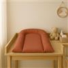 EASY DORT | Materassino fasciatoio 70 x 45 cm | Piano fasciatoio inclinato 45 x 70 cm | Lavabile & Impermeabile | Bordi rialzati | Protezione della testa | Cotone con rivestimento acrilico | Made in