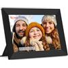 TIKVITO FRAMEO - Cornice per foto digitale WiFi da 10,1 pollici, cornice digitale con rotazione automatica e presentazione, display touch HD IPS, grande, facile da configurare e utilizzare,