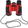 sourcing map Binocolo 5X30 Compatto Pieghevole Binocolo Antiurto Rosso con Tracolla per Bird Watching Escursionismo Campeggio